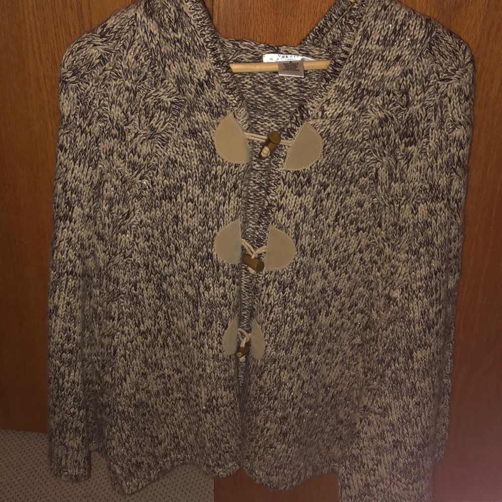 Camel and brown tweed cape